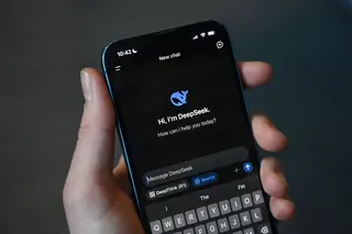 The DeepSeek app is seen on a mobile phone screen in Beijing on January 27, 2025. Photo: AFP