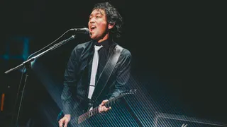 Masayoshi Soken performing as part of his band, The Primals.